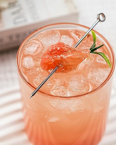 Miniatura 2 de Juego de 4 vasos de cóctel finos de 15 onzas, vasos de bola baja para agua, jugo, leche, cócteles, cerveza y más, cristalería de bar elegante, vasos