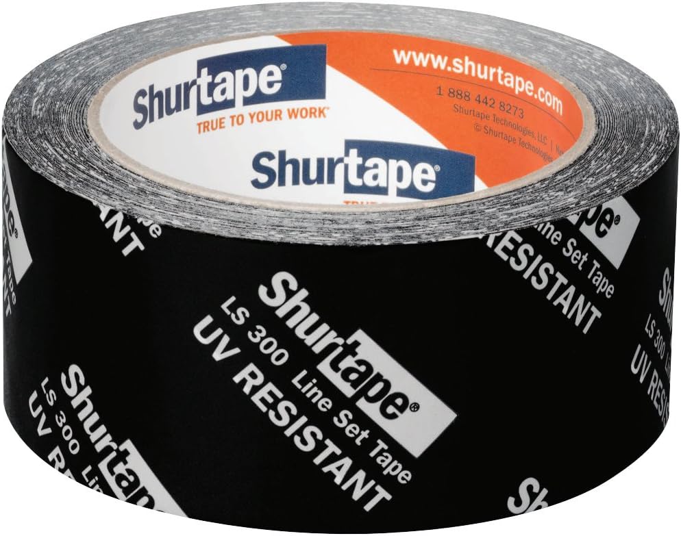 Shurtape LS 300 HVAC Line Set Tape, 55m Length x 48mm Width, Black (Pack of 1)