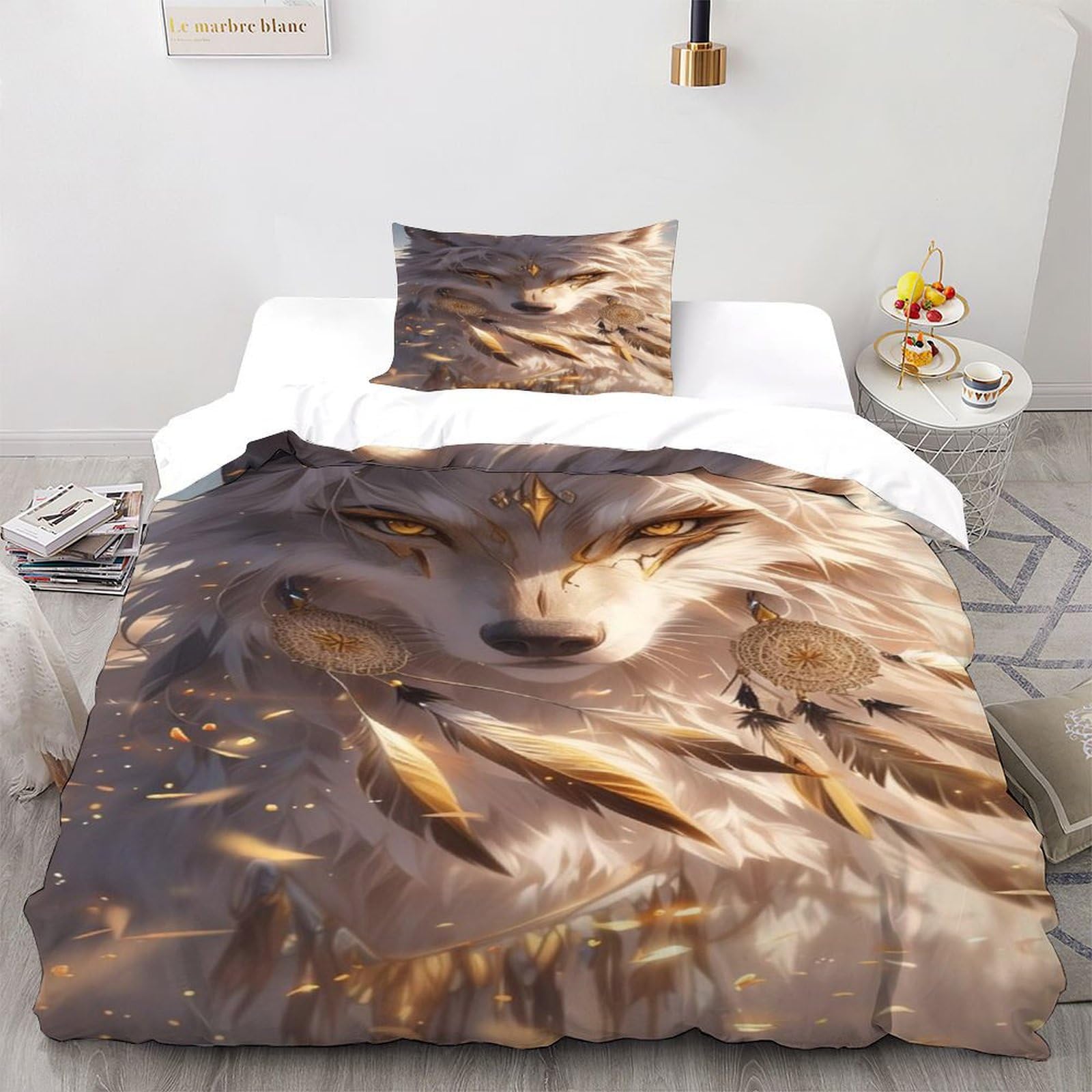 Housse de couette totem pour lit enfant respirante et douce contre la transpiration