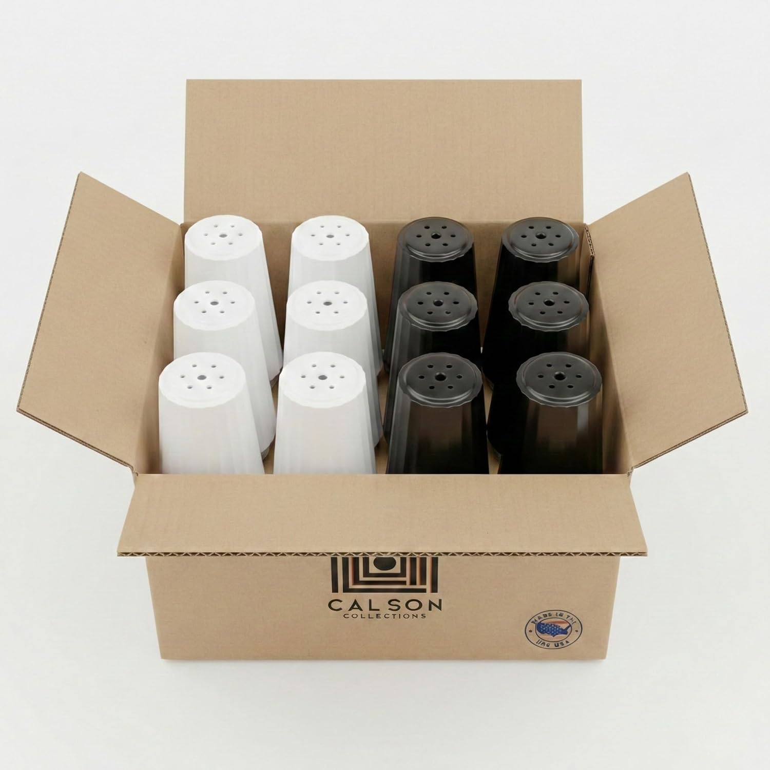 Disposable Salt and Pepper Shakers - Salt & Pepper Shaker Sets, Salt Pepper Packets, Plastic Salt and Pepper Shakers, 4oz. Salt, 1.5oz. Pepper - 12-Pack