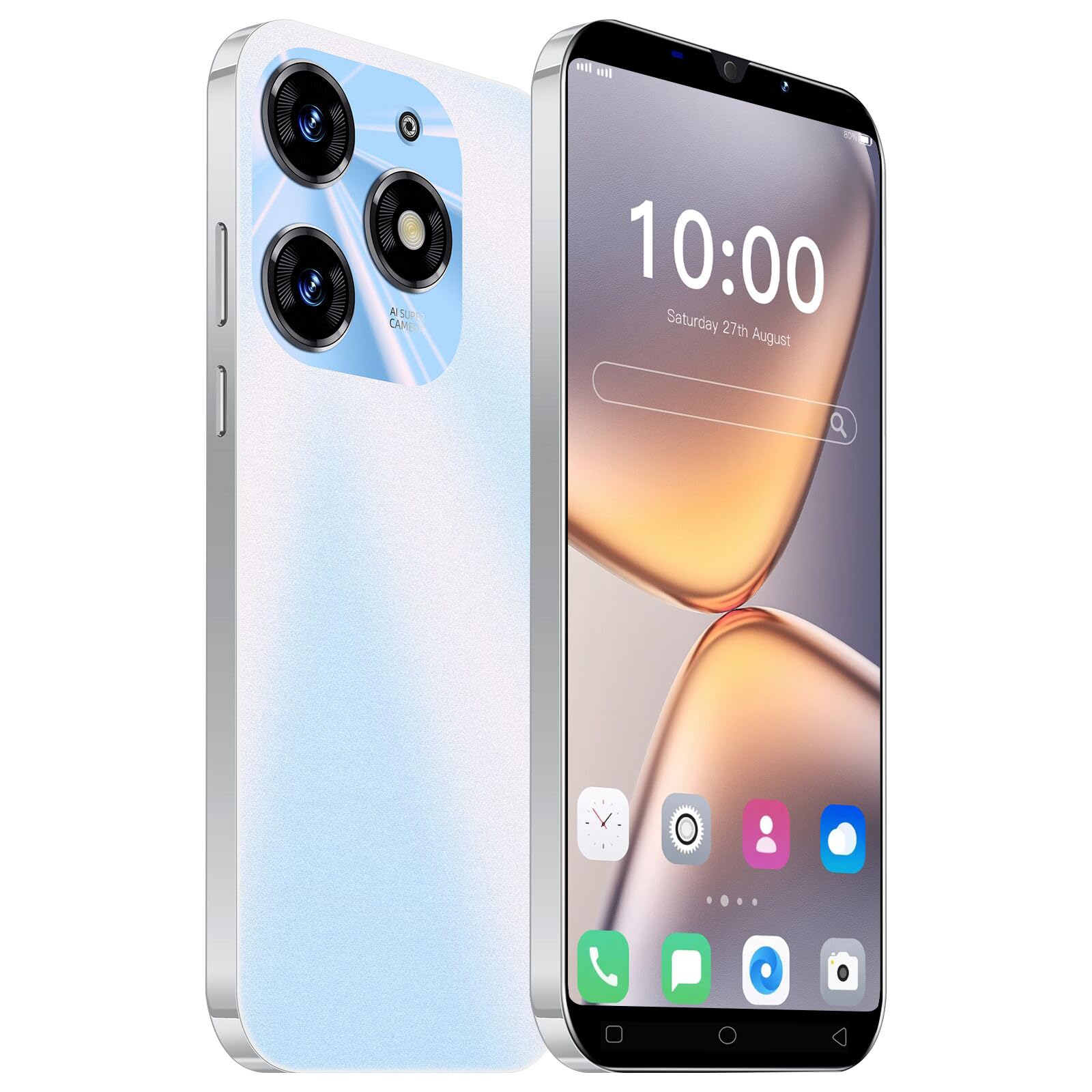 Kıvılcım 10 Pro 16Gb 1TB 5G 6.5 inç cep telefonu Android 13.0 yüz kilidini 72