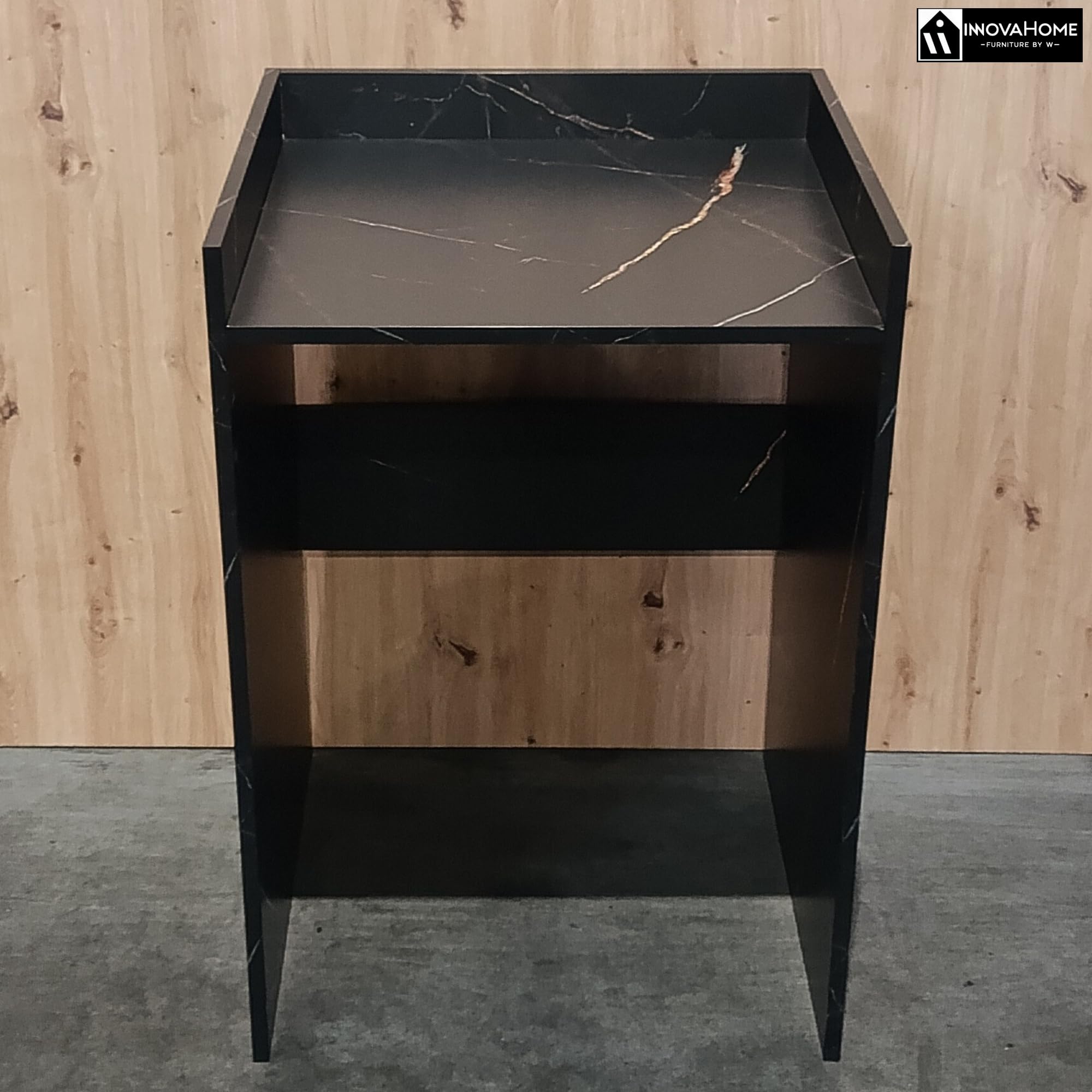 INNOVAHOME Armario para Lavadora Robusto 18mm - Mueble con Protección Antivibración, Borde Alto y Solución de Almacenaje para Lavadero, 66x97x62cm, San Sebastián