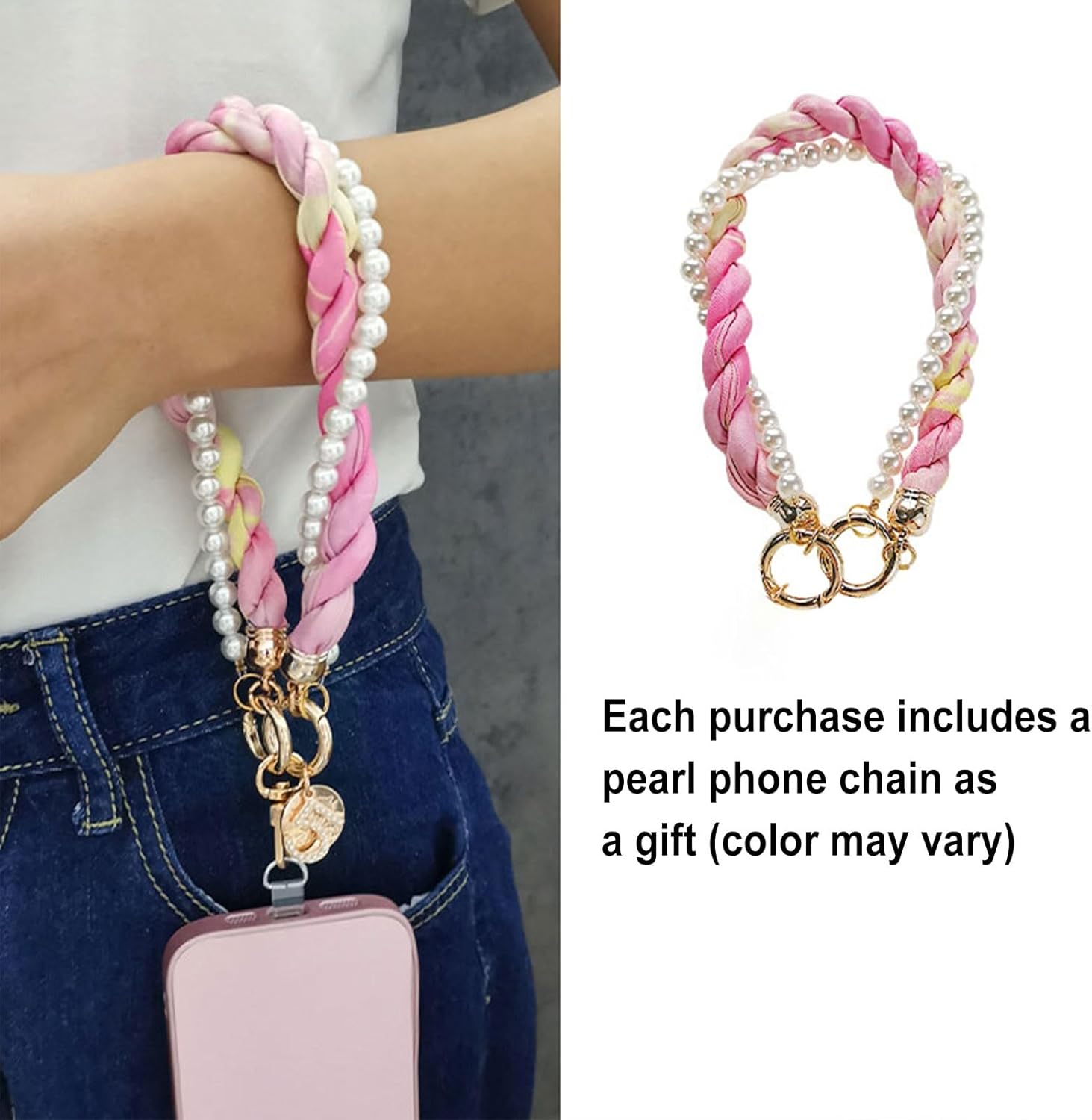 Womens Boho Beaded Wristlet Wallet Keychain with Flower Pattern, Boho Style Beaded Tassel Card Holder Purse for Women - Image 5