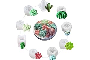 9 Pack Succulent Silicone Mold