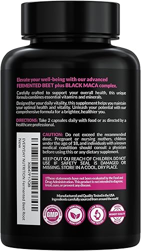 Miniatura 3 de Raíz de remolacha fermentada orgánica, maca negra, zanahoria, espinacas, arándano, jengibre, salud general mejorada para mujeres y hombres,