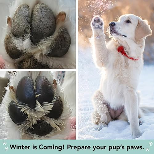 Miniatura 8 de Natural Dog Company PawTection Bálsamo en barra de 2 onzas, cera protectora para patas de perro con manteca de karité y caléndula, protege las patas