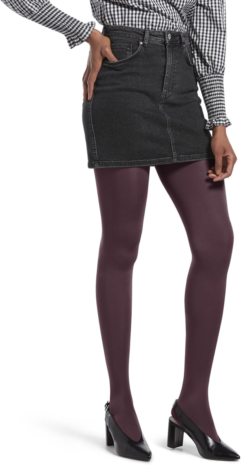 HUE Women's Luster Tights With Control Top at Amazon Women’s Clothing store