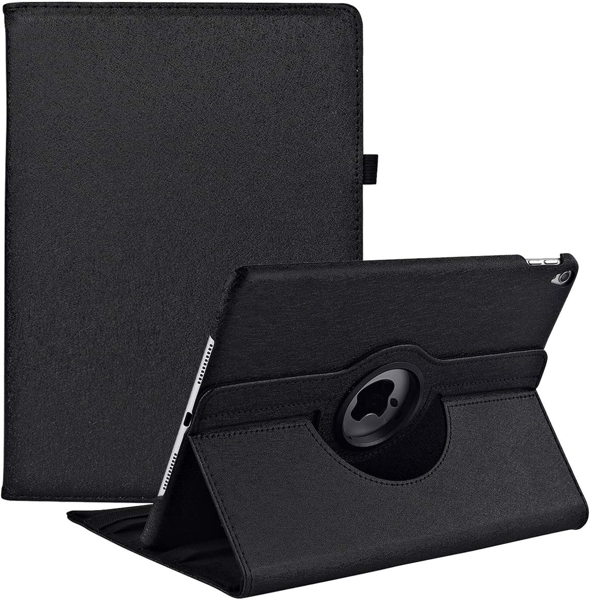 New iPad Air (3rd Gen) 10.5" 2019 / iPad Pro 10.5" 2017 Case, 360 Degree Rotating Multi-Angle Viewing Folio Stand Cases for Apple iPad Air 3 (10.5 inch) 2019 Release (Black)