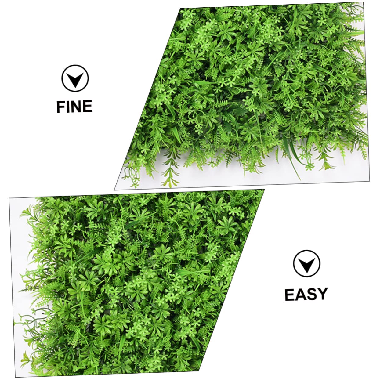 PRETYZOOM 2 Piezas Artificiales Pecera Planta Artificial para Adorno Panel Acuario Hierba Plantas De Interior Interior Césped Artificial Hierba Fausse Pared Mousse Plantas De