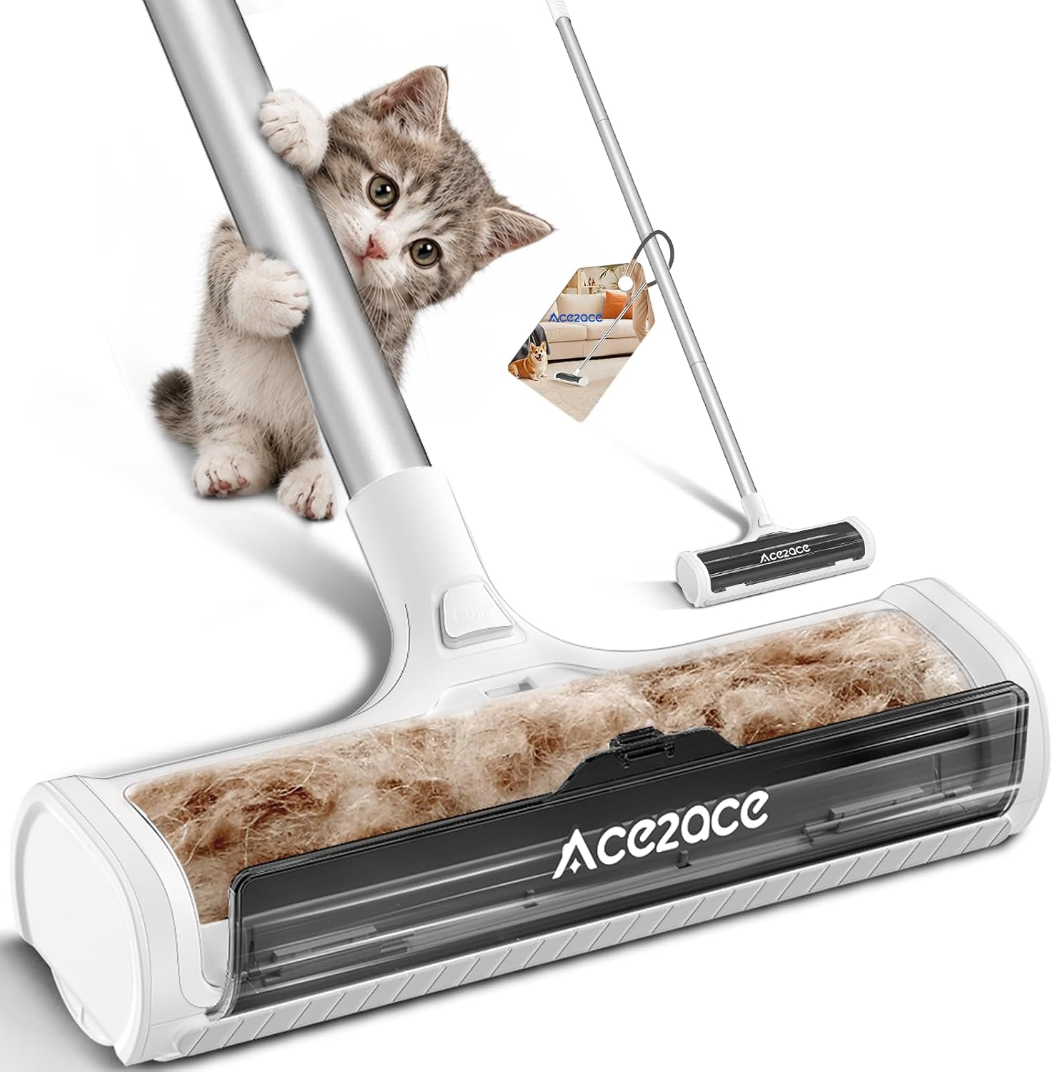Onbekend ACE2ACE Hair Remover For Carpets, Self Cleaning Carpet accessoire voor tapijtreiniger