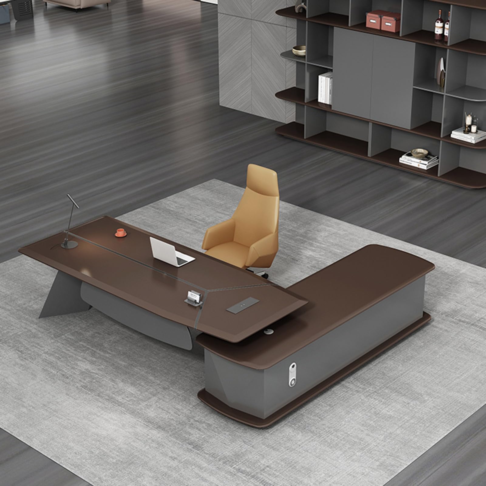 Amazon.com: OUDINI L-Shaped Executive Office Desk Wooden Office Amazon.com: OUDINI L-Shaped Executive Office Desk Wooden Office