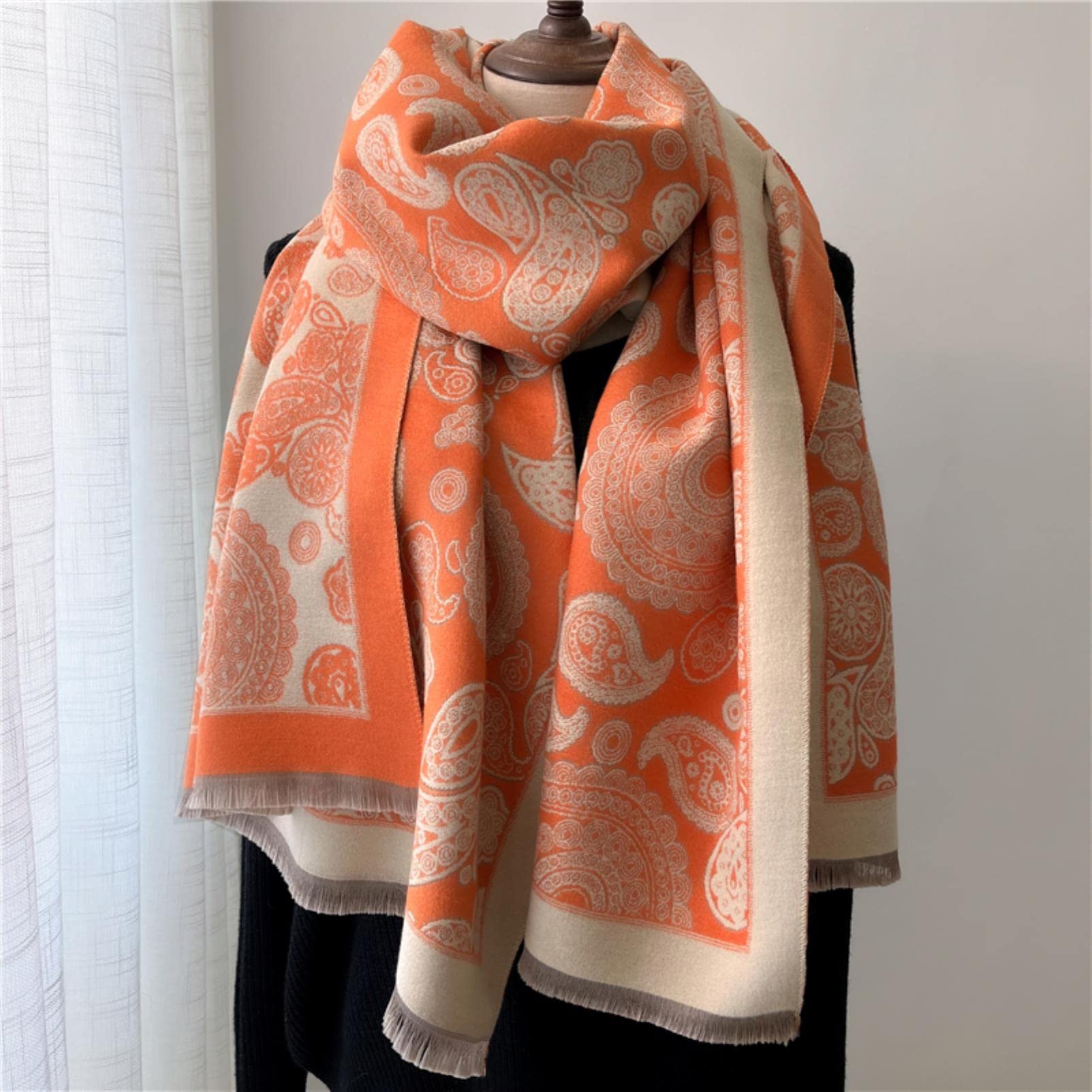 URYYRIT Sciarpa Sciarpa Inverno Inverno da Donna Sciarna Coperta Densa Turbante