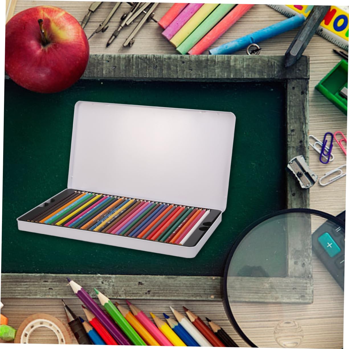 Crayons de Couleur pour Dessin pour Artiste, Lot de 72 Set, Modèle 876-72