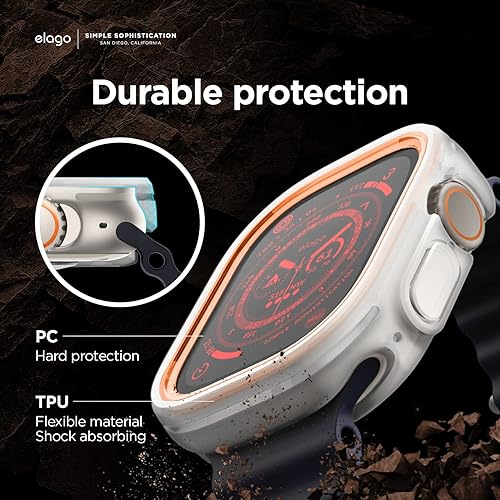 Miniatura 3 de elago Duo - Funda compatible con Apple Watch Ultra 321, Apple Watch Ultra, protección completa (policarbonato duro + material de TPU), acceso