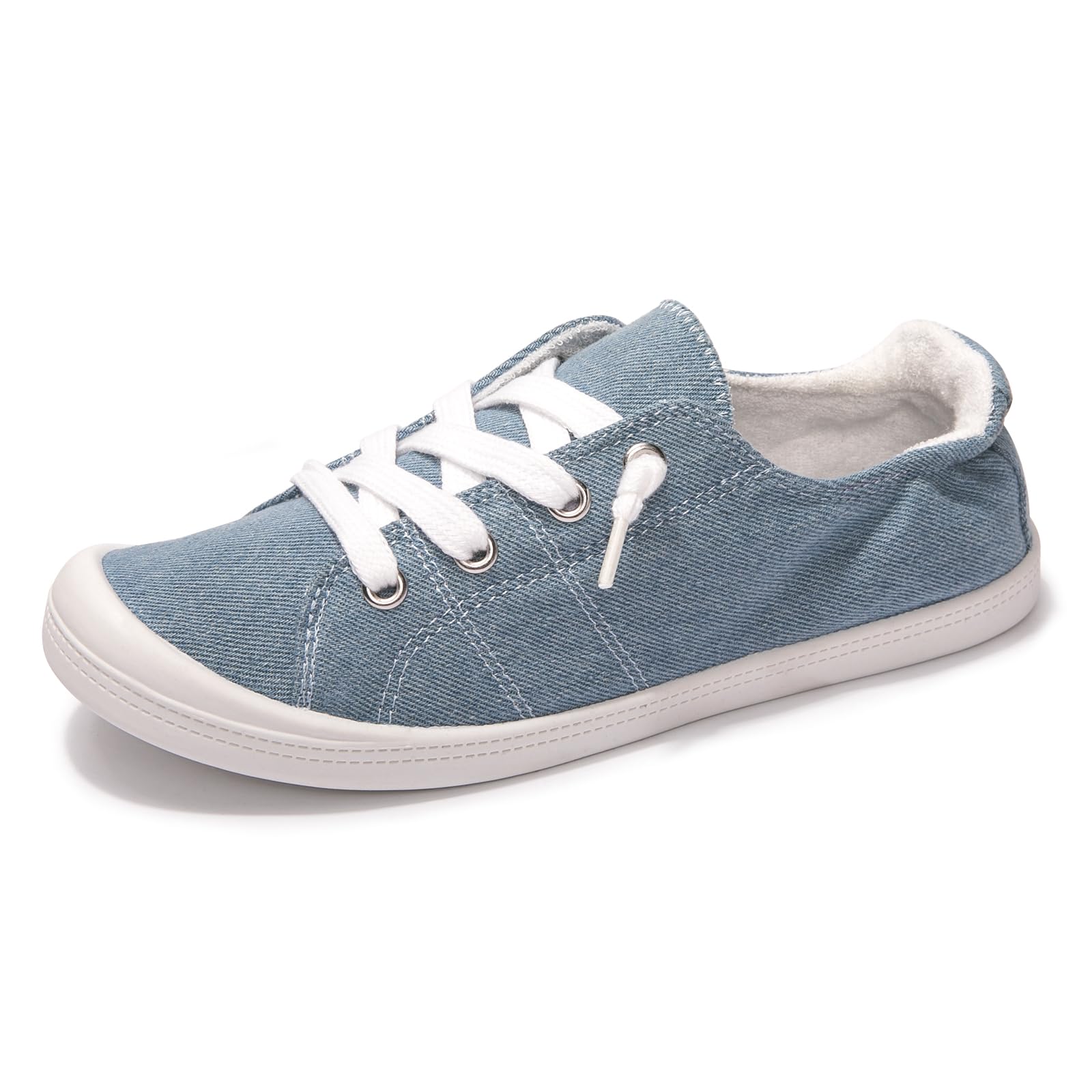 Women's Slip-On Canvas Sneakers, Low Top Walking Shoes