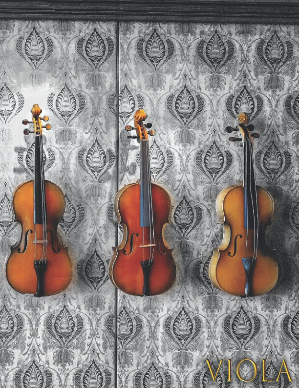 VIOLA: Quaderno musicale per violista - Spartiti - Carta manoscritta - 17 pentagrammi - 111 pagine - Grande formato