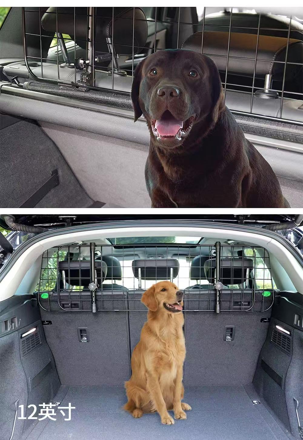 A Medida Barrera Coche Perros para Audi A3 Sportback 8Y 2020-2023,Separador de Coche para Perros al Transporte de Perros,Perros Barrera Protectora de Coche Accesorios