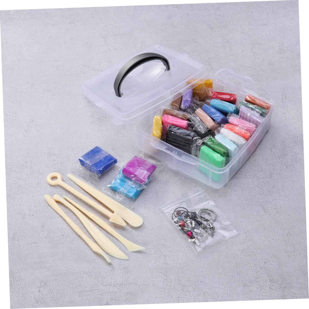 Kit de Arcilla Polimérica para Modelar Niños 24 Colores Herramientas