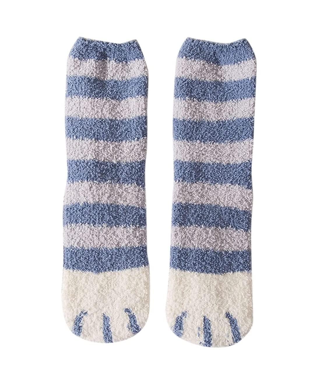 Wintersocken Bettsocken 10 Paar Niedliche Winter-Thermosocken, Superweiche, Kuschelige, Mit Fleece Gefütterte, Mittelgroße Schlauchsocken Warme Flauschige Socken