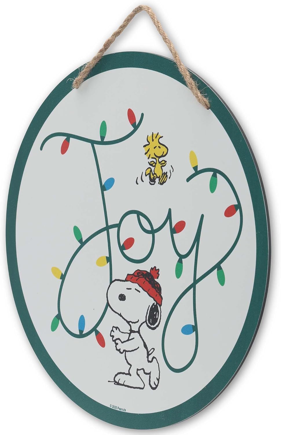 Peanuts Snoopy Joy Hanging Metal Wall Decor - Cute Snoopy Christmas Decoration for Home - Image 2