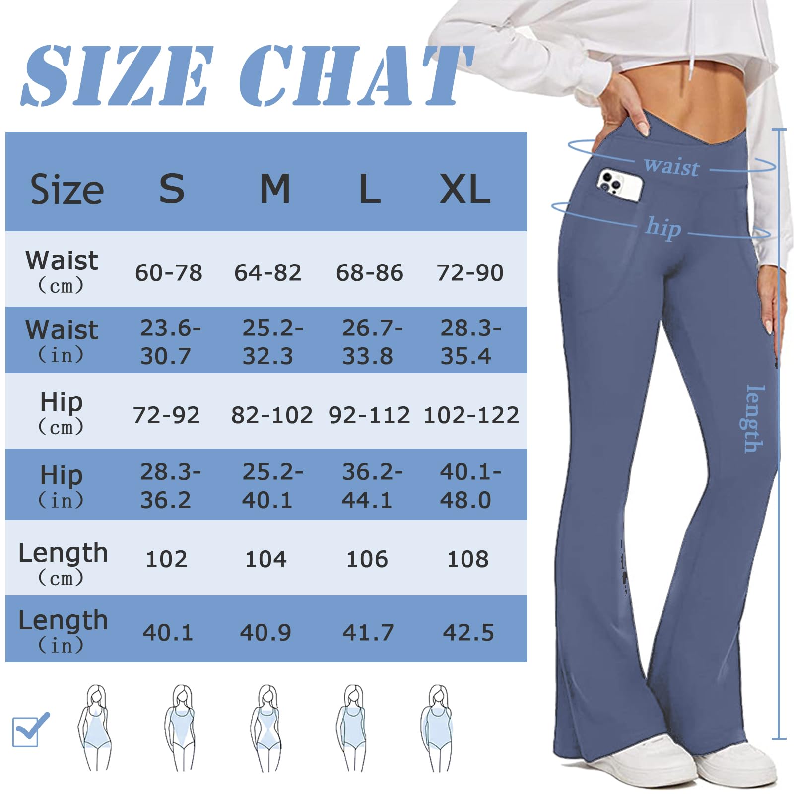 Pantalon Mujer Campana Elastico Pantalones Acampanados con Bolsillos Cintura Alta Flared Leggins Yoga Pants Mallas Deportivos Push Up Opacos Bootcut Pantalon de Jazz Fitness Casual