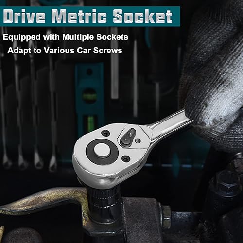 Miniatura 7 de Sundpey Kit de herramientas para el hogar de 257 piezas juego completo de herramientas de reparación de automóviles para el hogar juego completo de