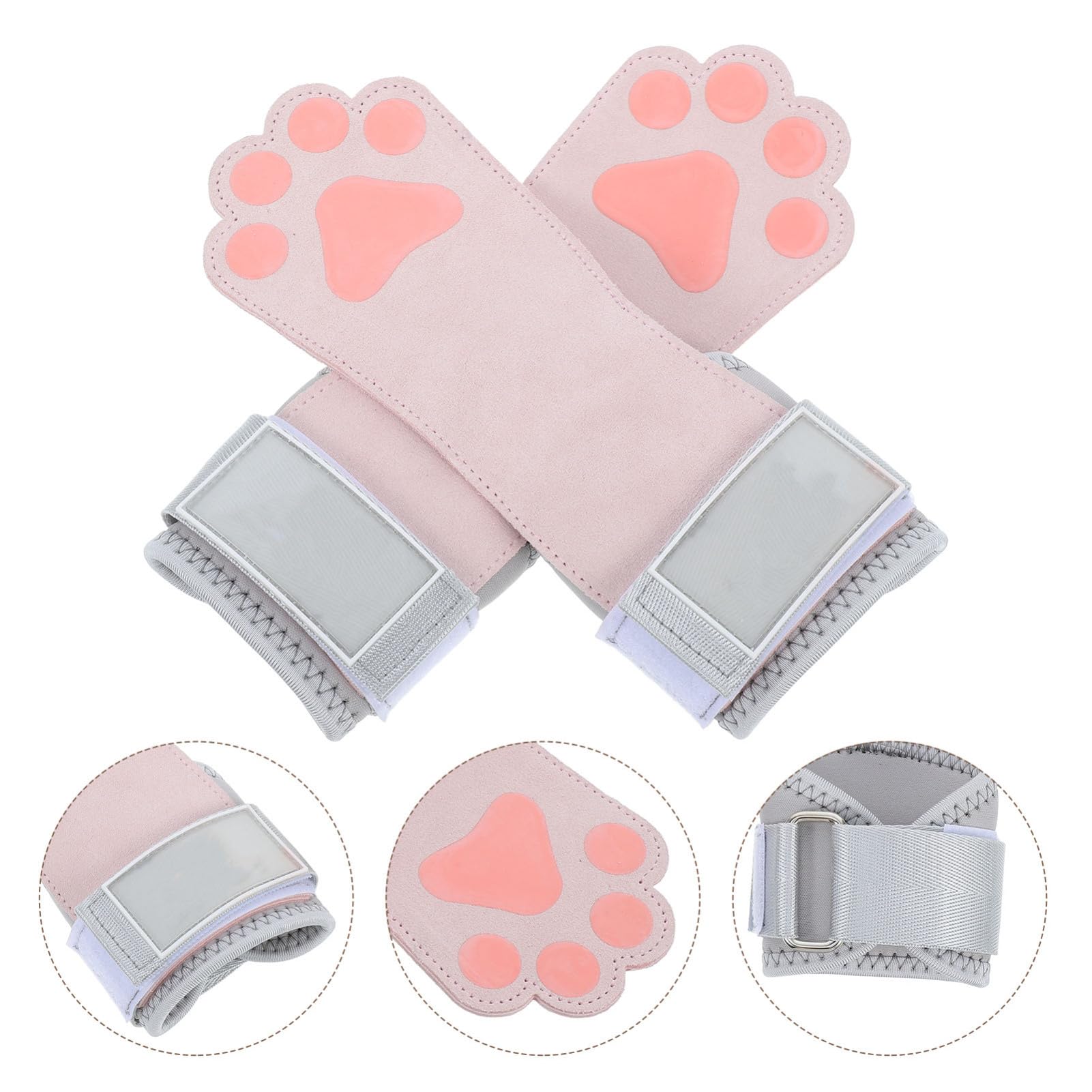 BESPORTBLE 2pezzi Cinghie Per Stacchi Da Terra in Pelle Bovina Resistente Supporto Per Polso Impugnature Da Palestra Ergonomiche Per Sollevamento Pesi Guanti Per Allenamento