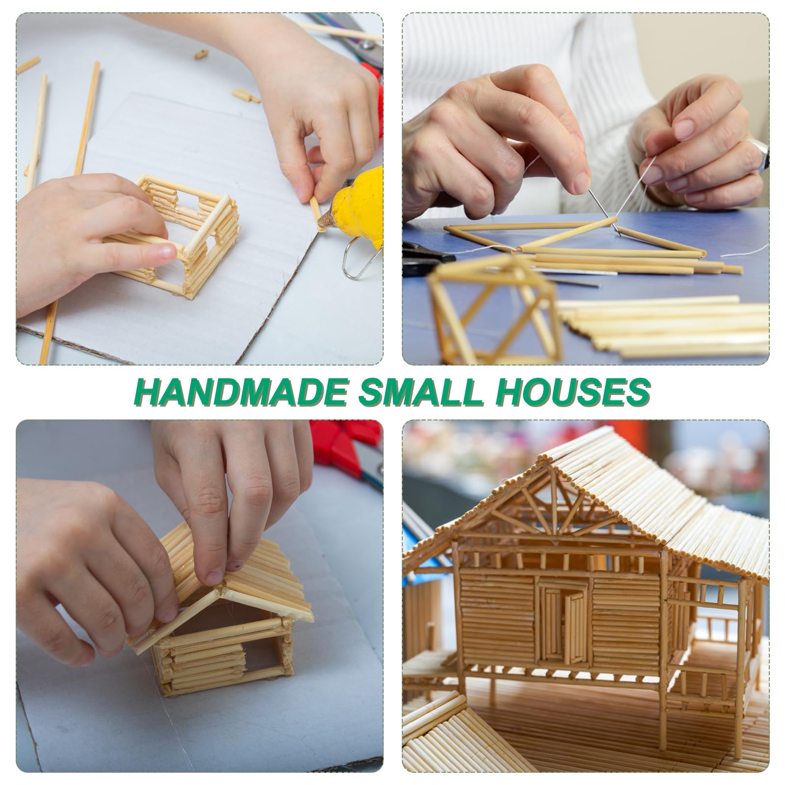 100 Bastoncini Legno Colorati - Per Lavoretti Creativi, Decorazioni Fai Da Te - Foto 5