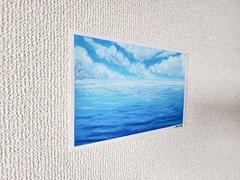 Amazon.co.jp: 風景画 海の絵 パステル アート 自然 絵画 夏
