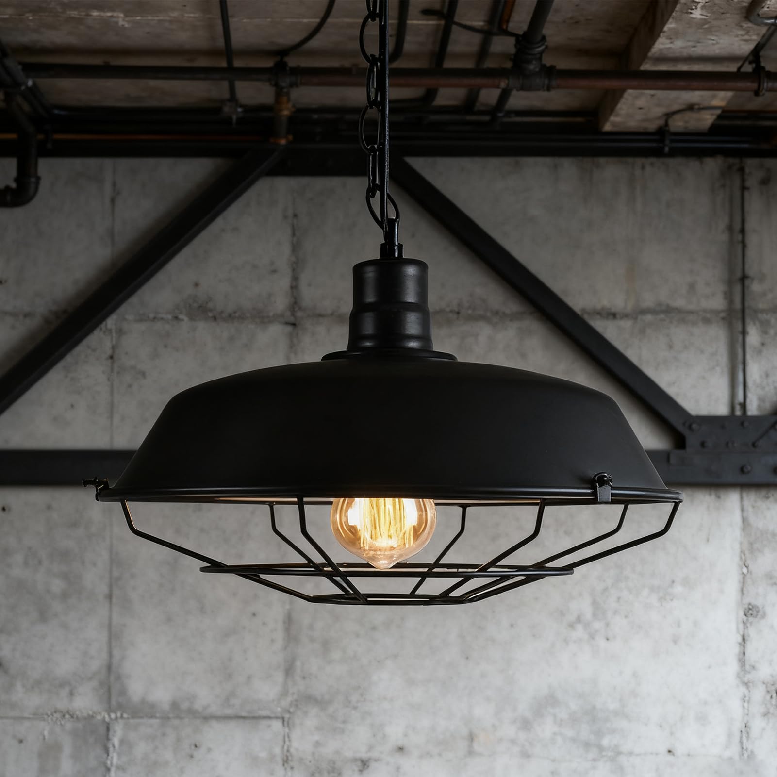 Pantalla De Lámpara Colgante Industrial Pantalla Retro | Pantallas Colgables Para Propietarios Apartamento Cocina Comedor Dormitorio Baño Oficina Restaurante Cafetería Bares