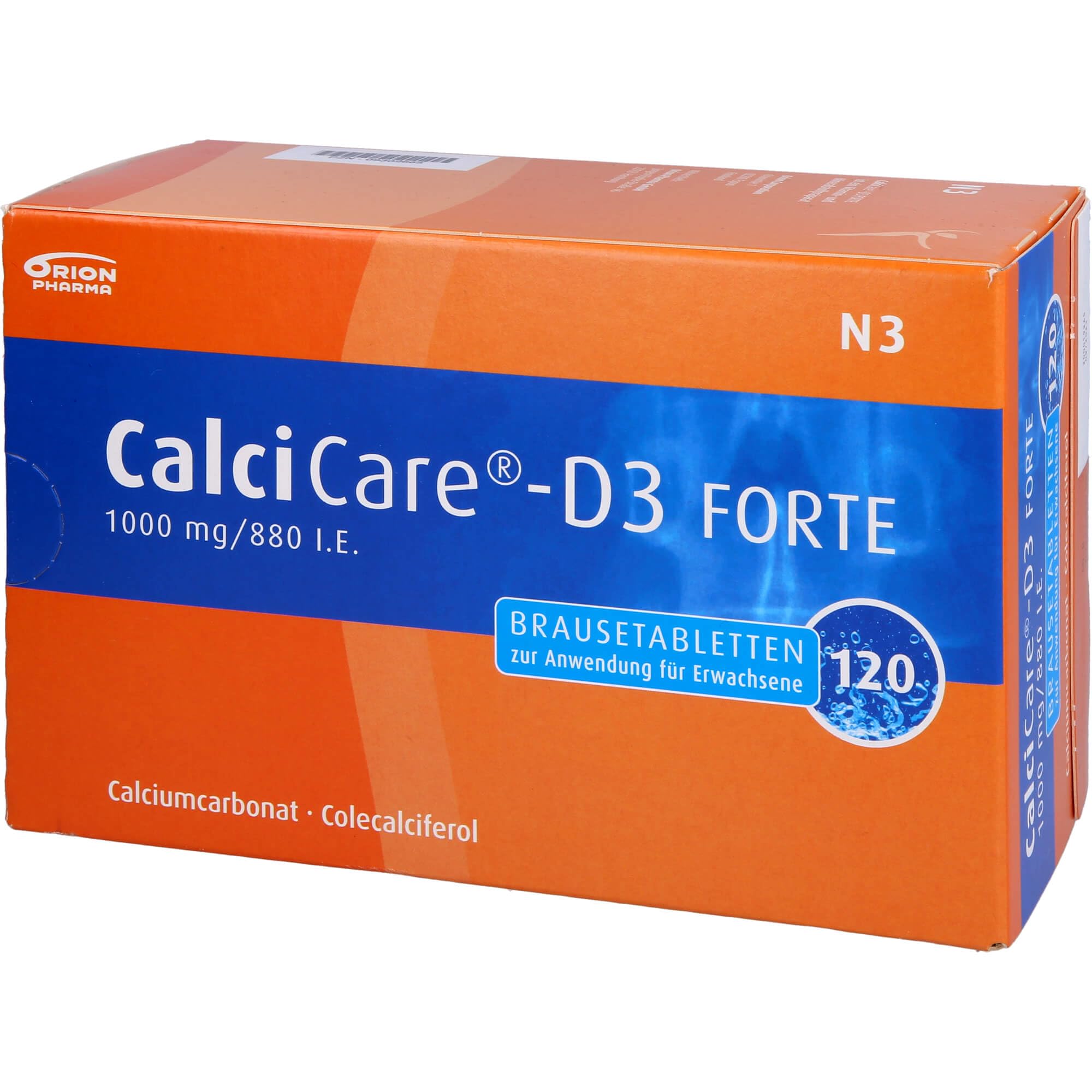 CALCICARE D3 forte Brausetabletten 120 St