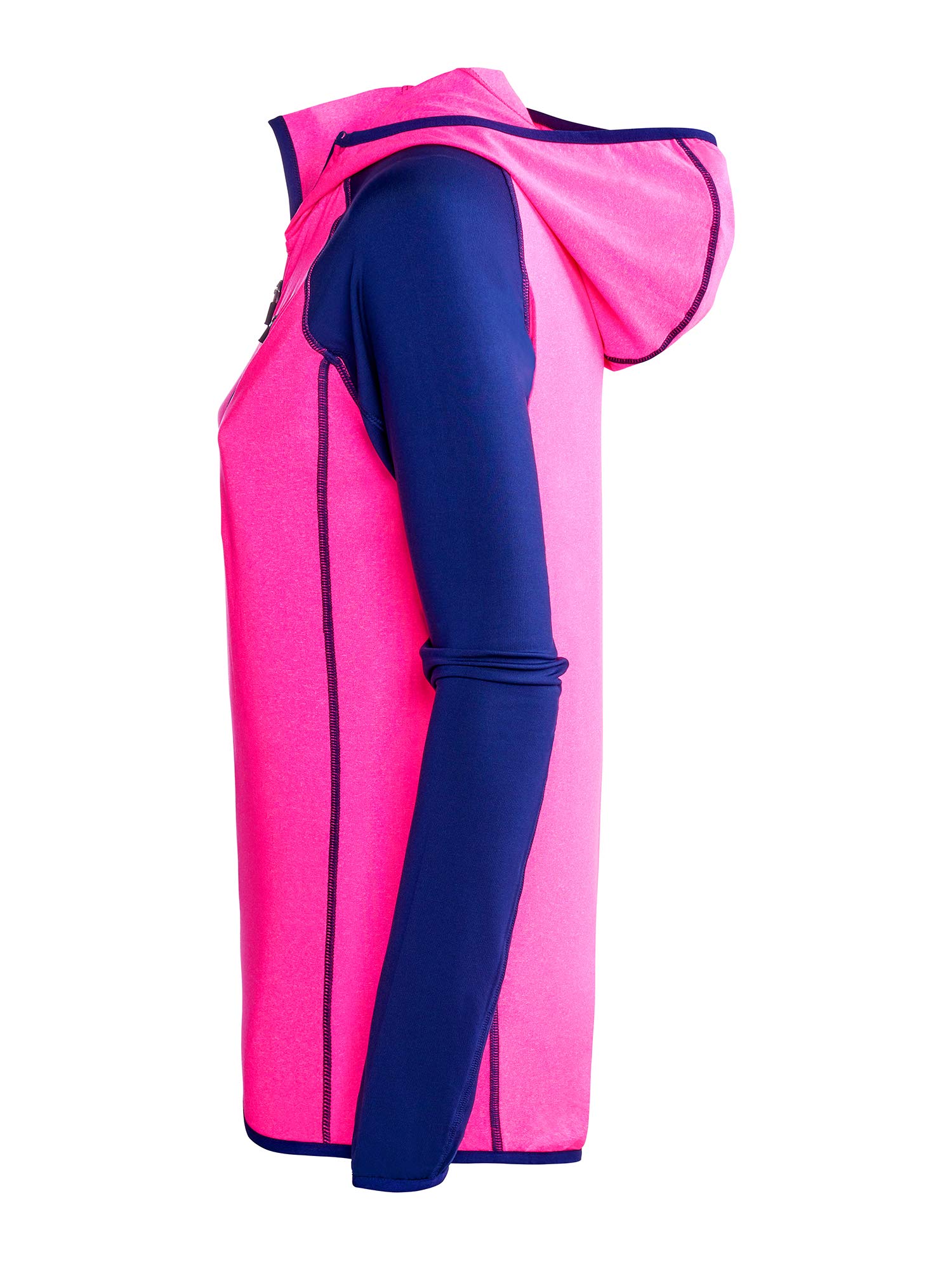 Black Crevice Micropile da donna Second Layer con cappuccio, rosa/blu acciaio