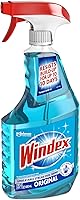 Vista 11 de Botella de Windex para limpiar vidrio y limpiador de ventanas, 100 % plástico reciclado, color azul original, 23 fl oz