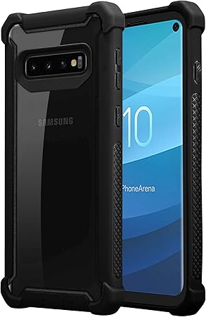Cadorabo Hulle Fur Samsung Galaxy S10 Plus In Erlen Schwarz 2 In 1 Handyhulle Mit Tpu Silikon Rand Und Acryl Glas Rucken Schutzhulle Hybrid Hardcase Back Case Amazon De Elektronik Foto