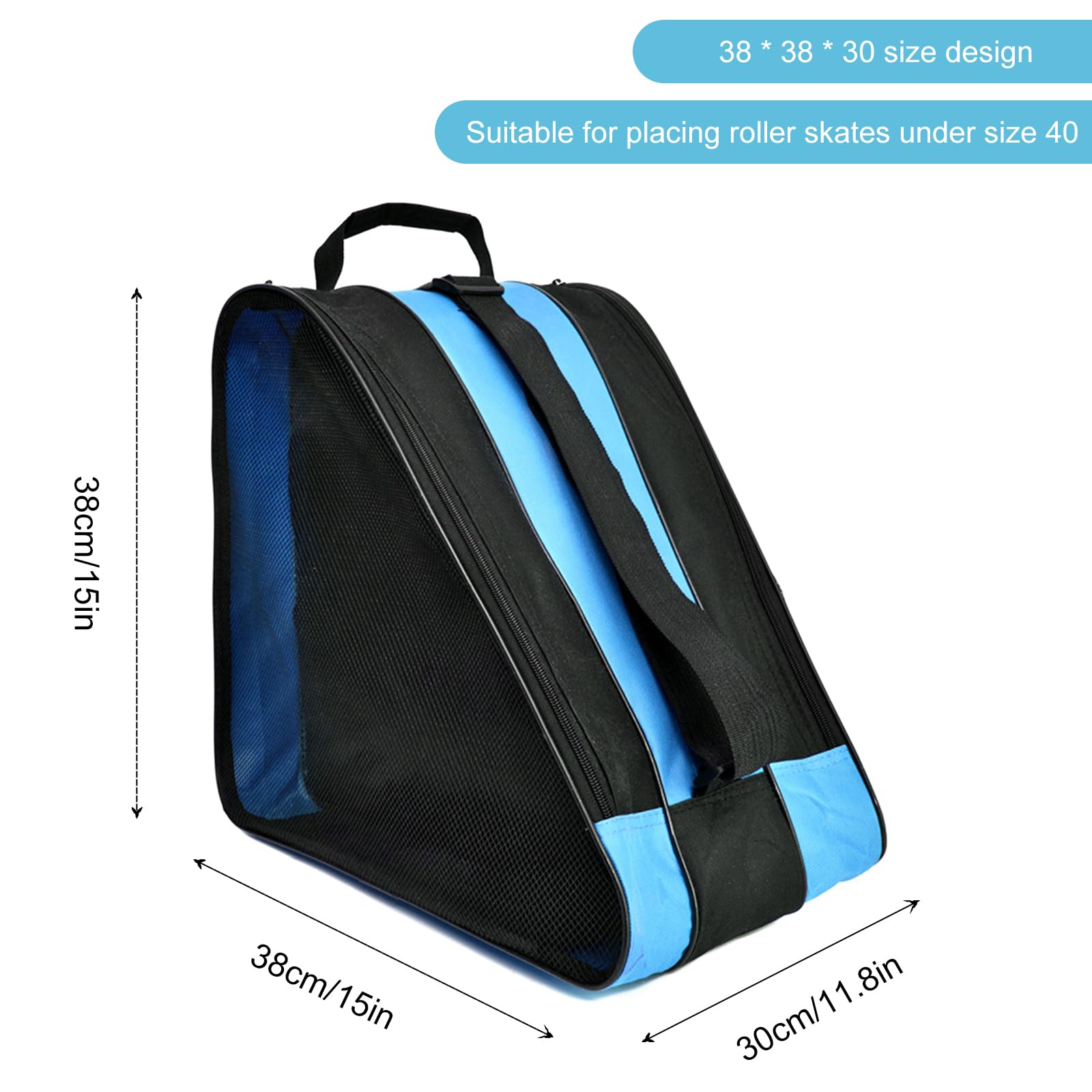 Patines Mochila 38cm Niña Correa Ajustable Impermeable 3 Compartimentos