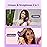 DSHOW 4 in 1 Hair Crimper Hair Waver Hair Straightener Curling Iron with 4 Interchangeable Titanium Ceramic Flat Crimping Irons Plates (Purple) (Blush)