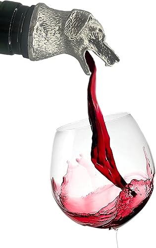 Miniatura 2 de Aireador de vino para perros de acero inoxidable y vertedor de licor, decantador de lujo para bar y hogar, vertedor de animales de vino y difusor de