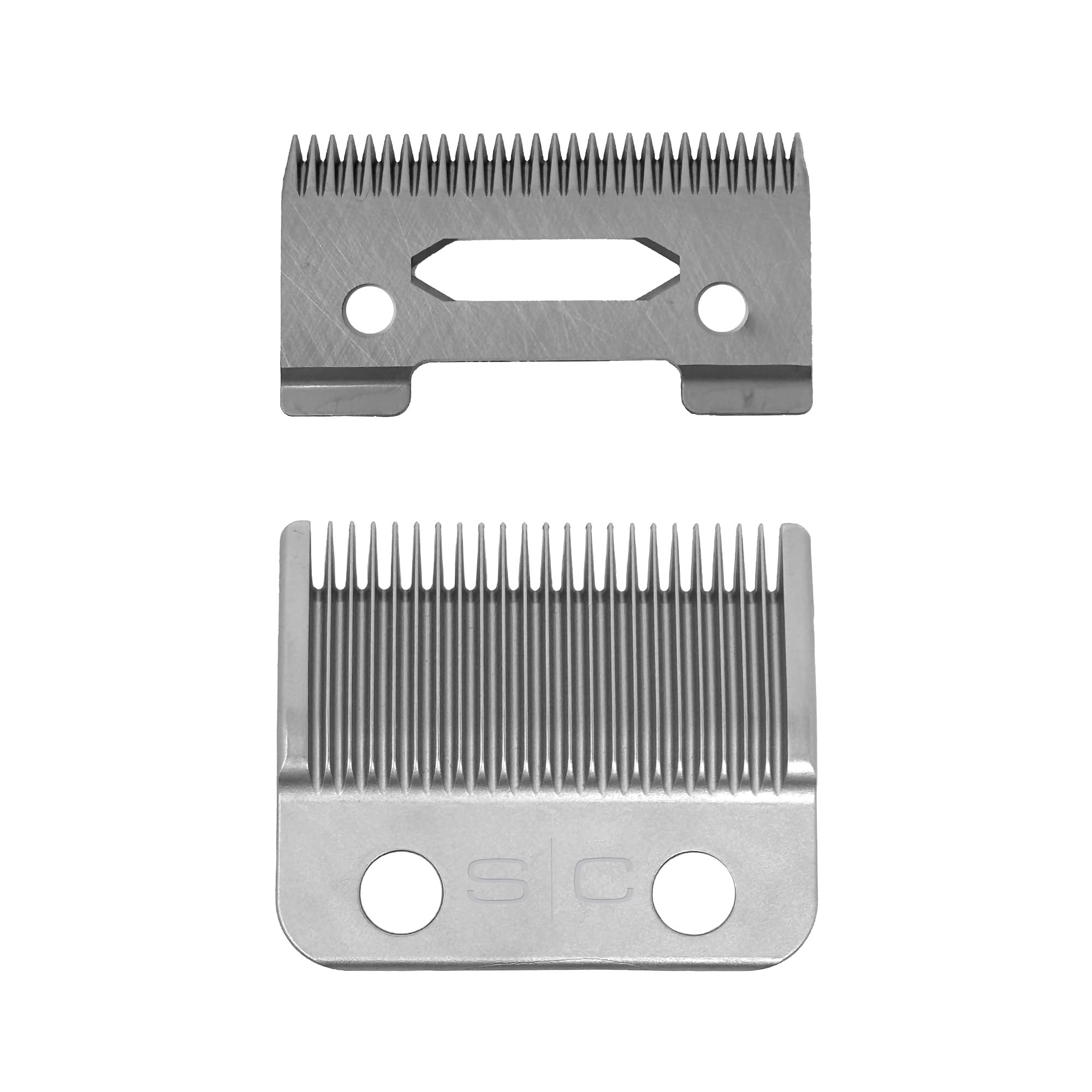 StyleCraft Replacement Fixed Stainless Steel Taper Hair Clipper Blade with Moving Ceramic Deep Tooth Cutter Set