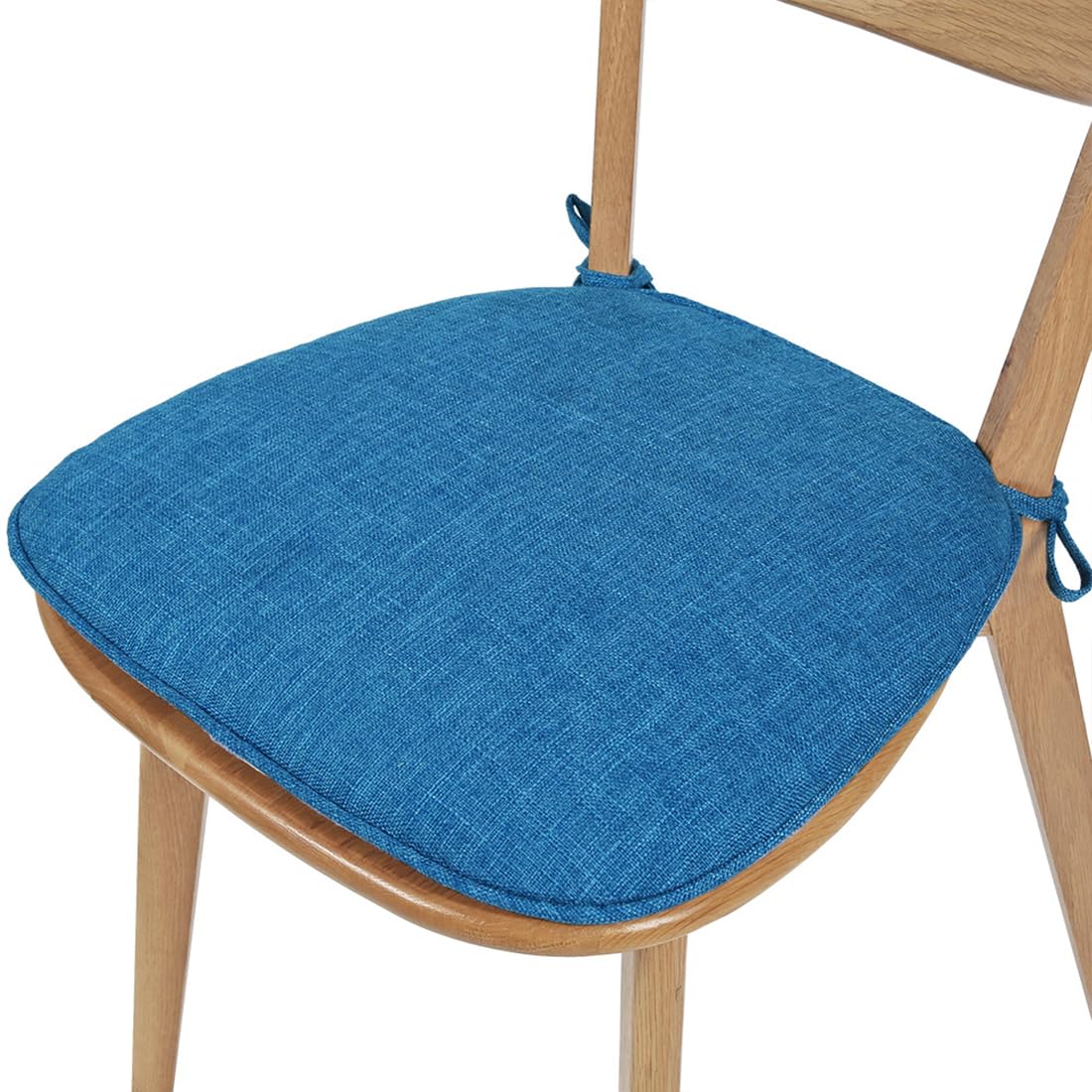 VHJdtE Seat Cushion, With Ties And Washable Cover|Comfort Breathable|Non-Slip Bottom Chair Pad For Indoor Home Decor(Blue)