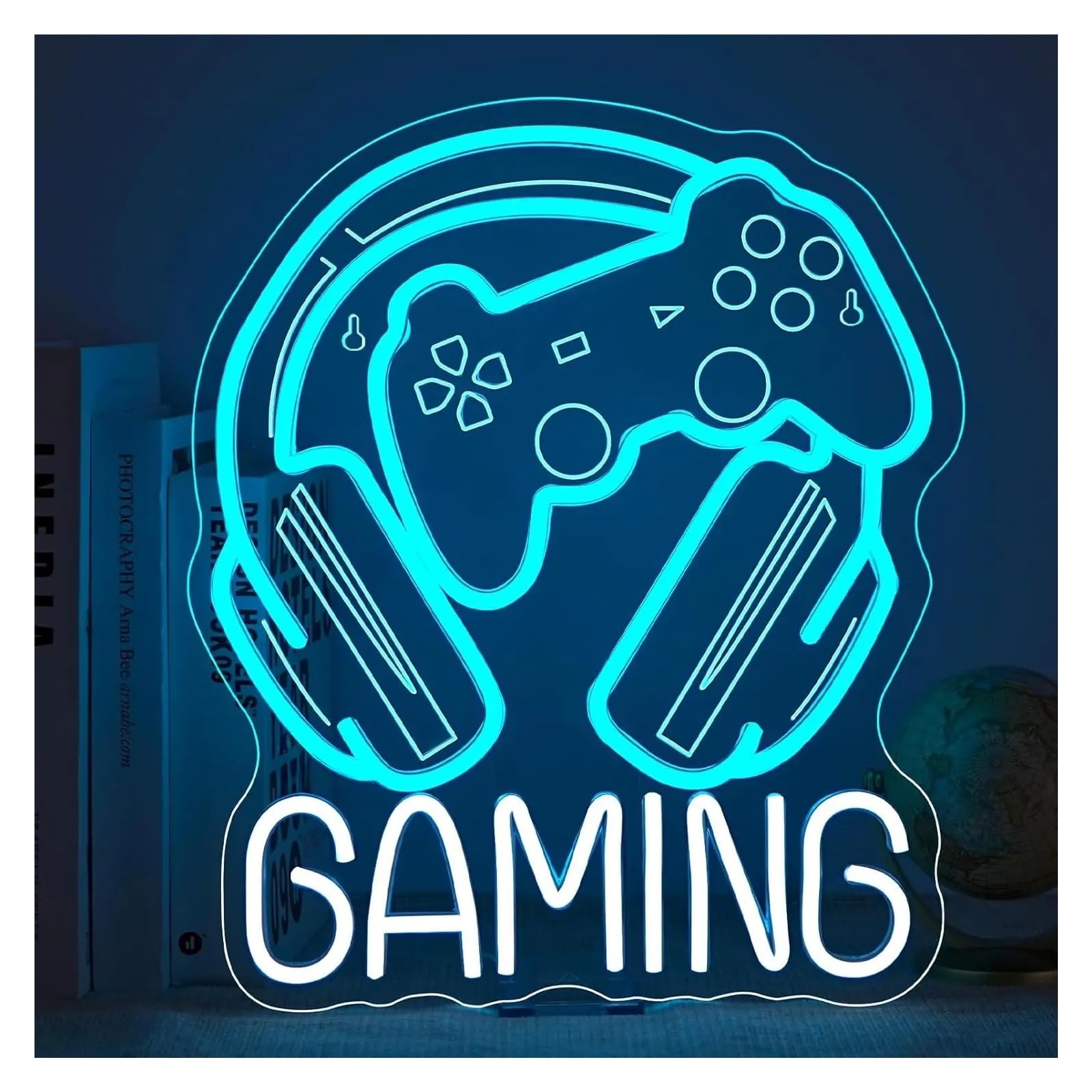 XENITE Hanging Art Neon Signs Gaming Neon Signs Esports Room Ambient Lighting, Gaming Wall Decoration Light, LED Esports Style Decorative 36X30.6cm