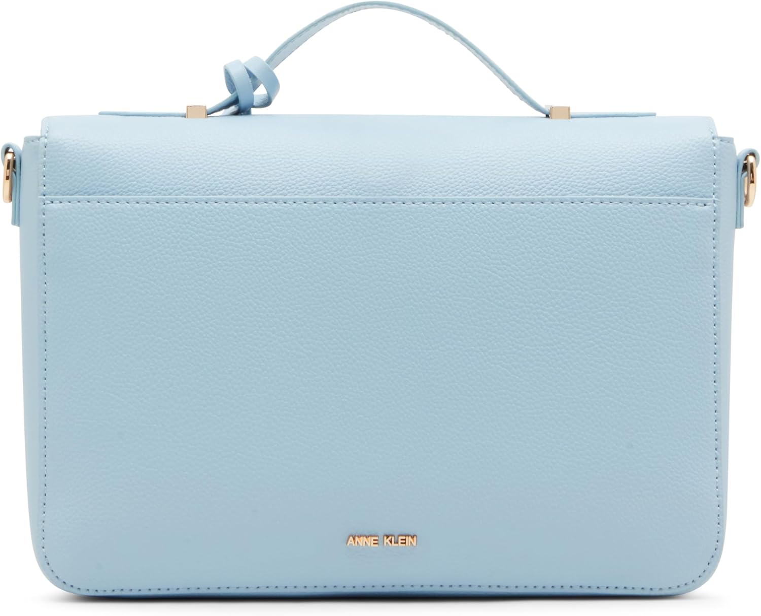 Anne Klein Womens Belted Flap Crossbody with Convertible Strap, Cloud Blue - Image 2