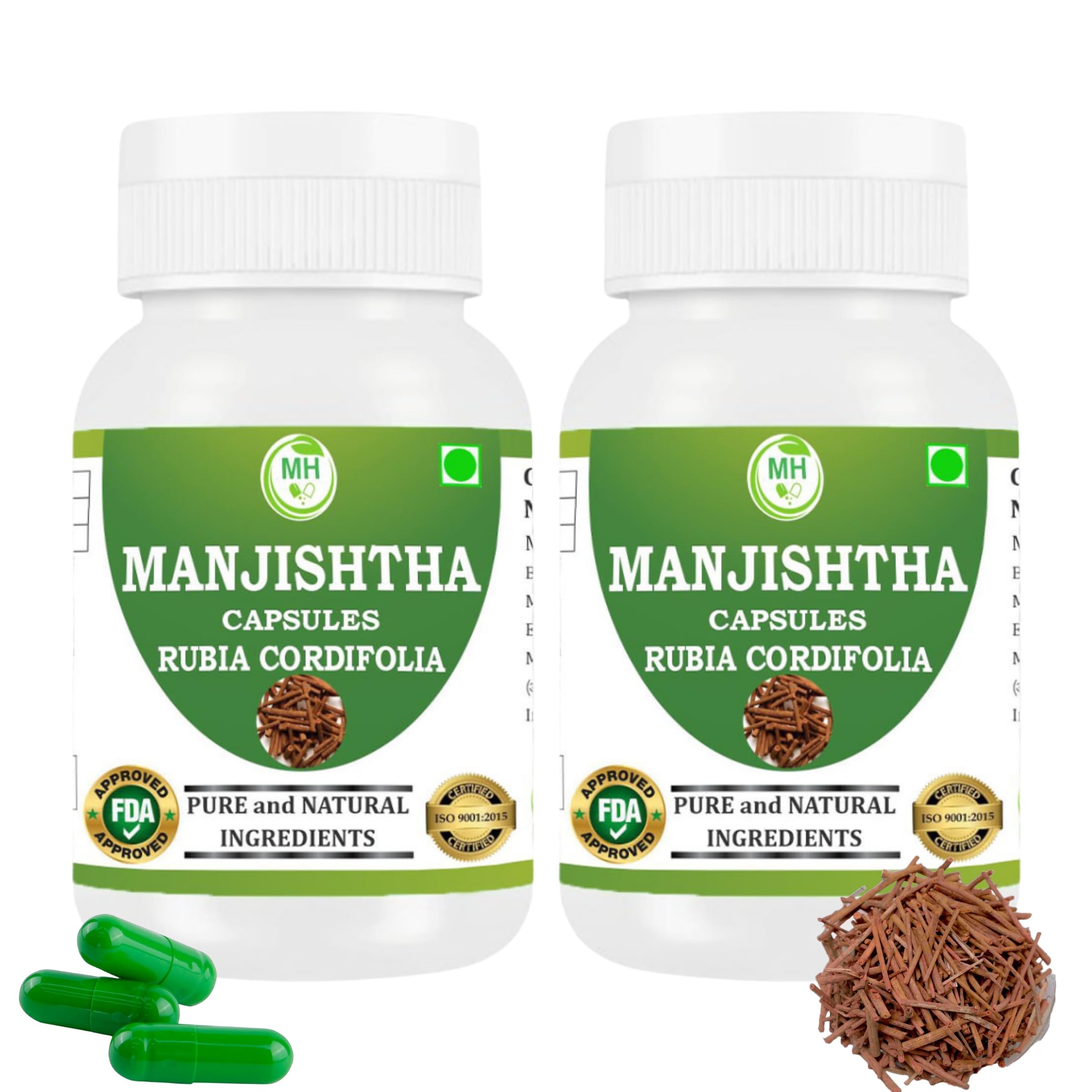MANJISTHA Capsules – 60 Veg Capsules | Rubia Cordifolia Extract | Natural Ayurvedic Supplement | Plant-Based Herbal Formula (pack of 1) — Amazon image 5