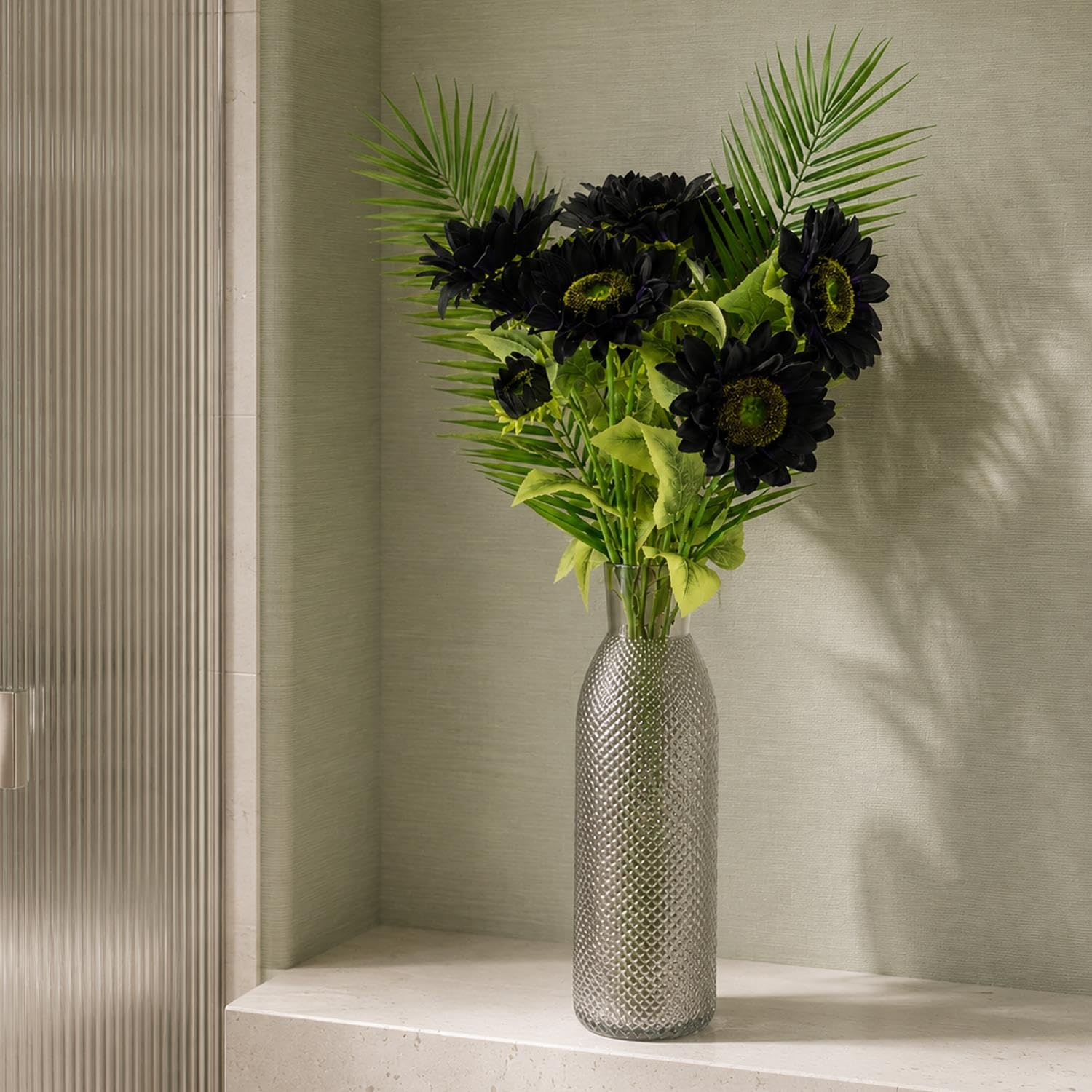 Botanik Artificial Flower Display with Vase