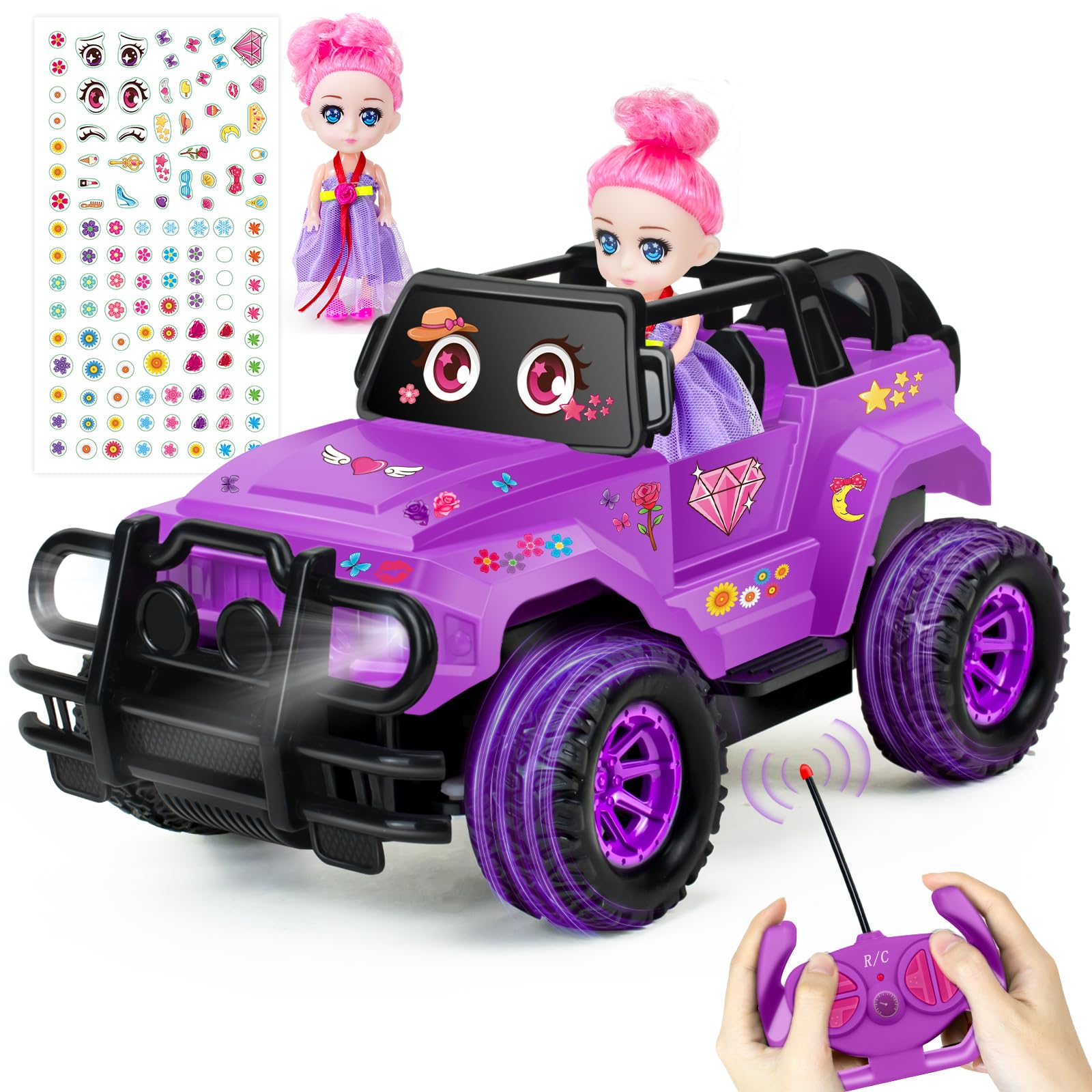 YongnKids Remote Control Car for Kids, 1:20 Scale Rc Trucks for Boys Age 4-7, Rc Truck Cars Toys for Ages 5-7 8-13 Boys Girls Birthday Gift