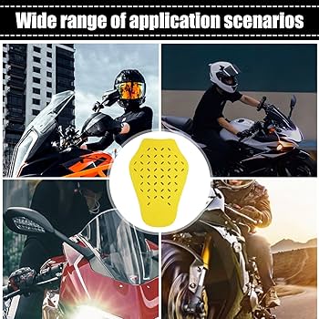 Amazon.co.jp: Fjisixsa バイクライダー用防具、背中保護パッド