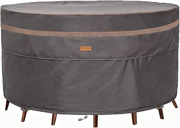 Round Patio Table Cover Outdoor Furniture Waterproof 84"Dia