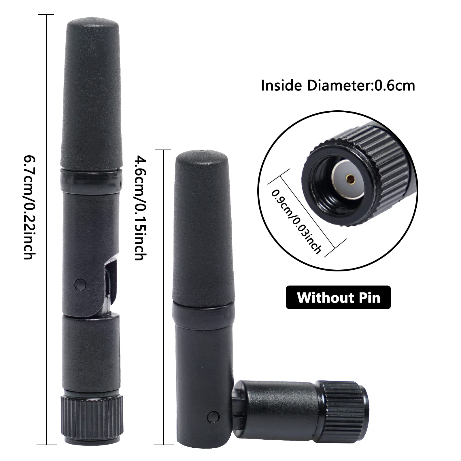 Antenna WiFi RP-SMA Maschio Dual Band 2.4GHz 5.8GHz MIMO Mini Antenna per Router WiFi PC Desktop Adattatore USB Schede PCI-E Security IP Camera Drone e PS4 Build Wireless Range Extender