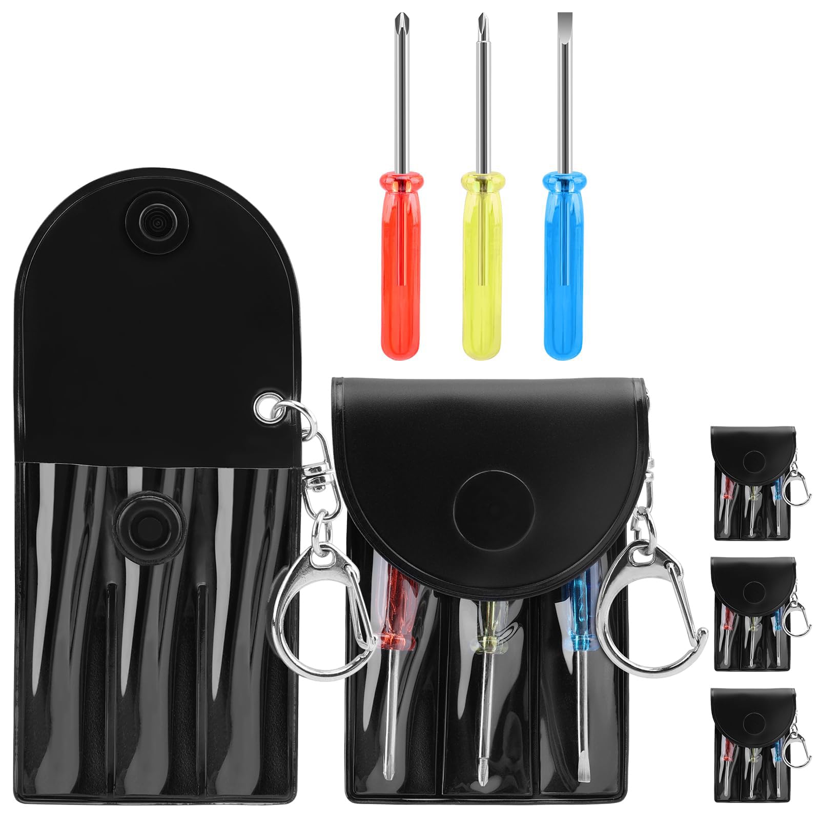Compact Screwdriver Keychain Set Essential Tool 5 Set / 10 Ideal for Eyeglasses Watches Gadget Repairs Portable Screwdriver