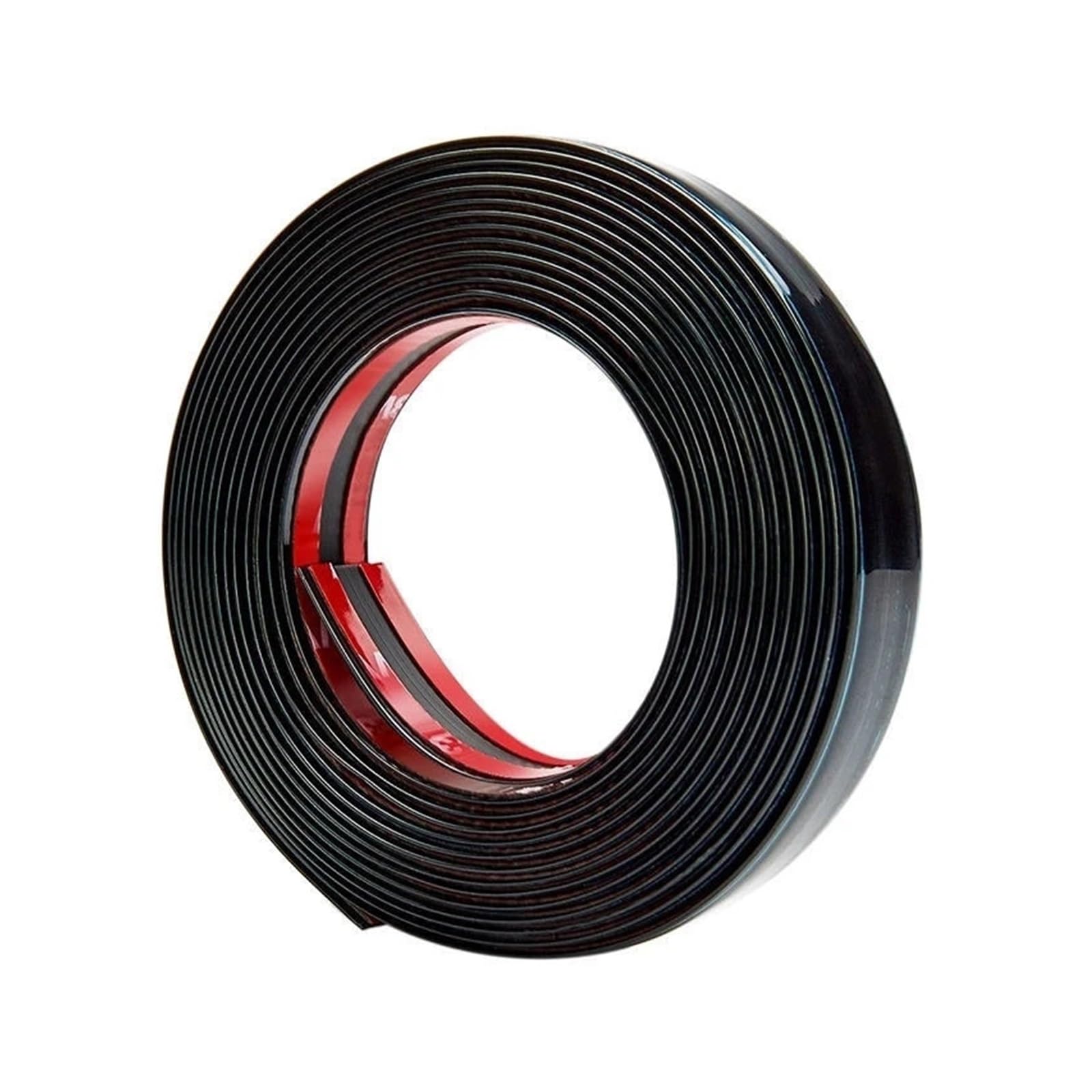 Pegatinas for Coche, molduras cromadas for carrocería, Protector de Puertas, ventanillas de Coche, Tiras Protectoras Decorativas de PVC, molduras Negras Brillantes(5Mx40MM)