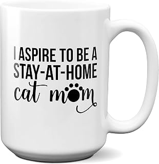 White Color Magic Cat Coffee Mug Pet Cat Lover Gift Cat MomFunny Quote 15 oz Cup Meow